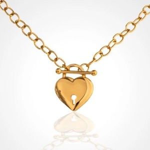 Heart lock necklace❤️